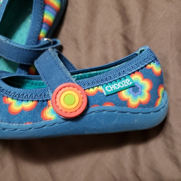 Chooze Shoes Blue Rainbow Mary Jane Toddler Shoes Poshmark